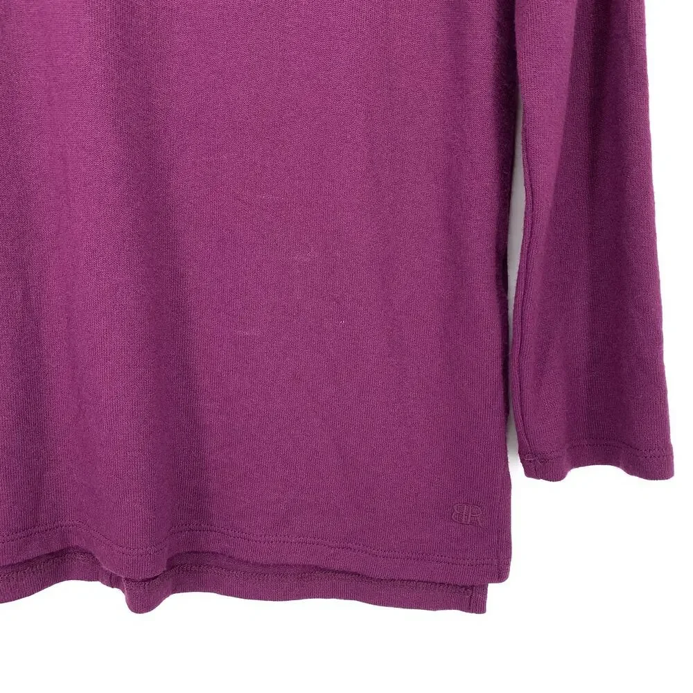 Banana Republic Long Sleeve Knit Top Womens Size Small Purple